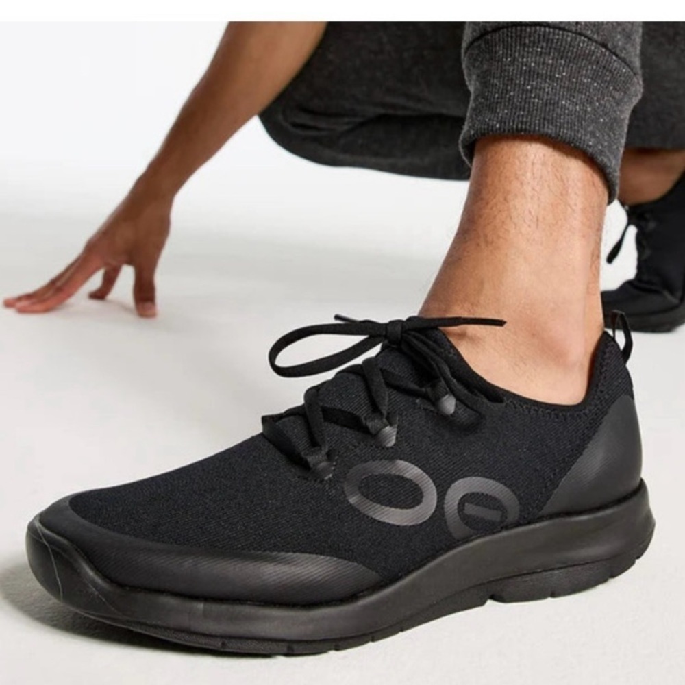 OOFOS OOmg Sport LS Sneakers Recovery Black Fit 12 - 12.5
